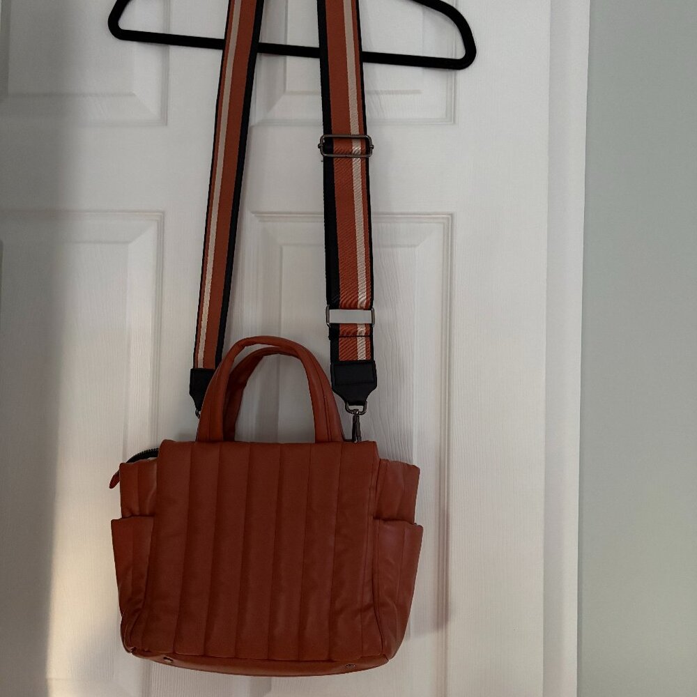 NWT Think Royln Faux Leather Tote / Removable Strap - Paxton (in Saddle) - Picture 2 of 6
